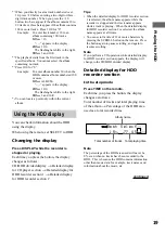 Предварительный просмотр 19 страницы Sony HAR-D1000 - Hard Disc Audio Recorder Operating Instructions Manual