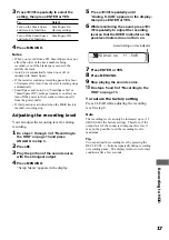 Preview for 17 page of Sony HAR-LH500 Operating Instructions Manual