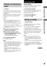 Preview for 23 page of Sony HAR-LH500 Operating Instructions Manual