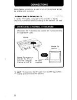 Preview for 8 page of Sony HB-F9P Operating Instructions Manual