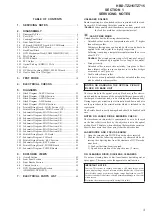 Предварительный просмотр 3 страницы Sony HBD-TZ215 Service Manual