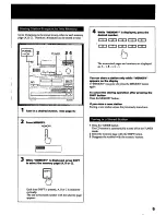 Предварительный просмотр 9 страницы Sony HCD-241 Primary Operating Instructions Manual