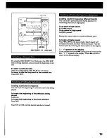 Предварительный просмотр 15 страницы Sony HCD-241 Primary Operating Instructions Manual