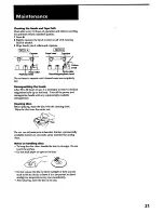 Предварительный просмотр 21 страницы Sony HCD-241 Primary Operating Instructions Manual