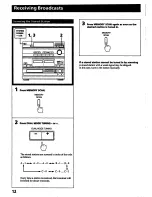 Предварительный просмотр 12 страницы Sony HCD-441 Operating Instructions Manual