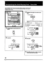 Предварительный просмотр 22 страницы Sony HCD-441 Operating Instructions Manual