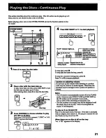 Предварительный просмотр 21 страницы Sony HCD-541 Primary Operating Instructions Manual