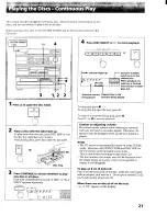 Предварительный просмотр 21 страницы Sony HCD-551 Operating Instructions Manual