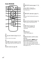 Предварительный просмотр 6 страницы Sony HCD-BX50BTi - Compact Disc Receiver Operating Instructions Manual