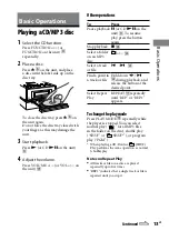 Предварительный просмотр 13 страницы Sony HCD-BX50BTi - Compact Disc Receiver Operating Instructions Manual