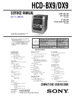 Sony HCD-BX9 Service Manual preview