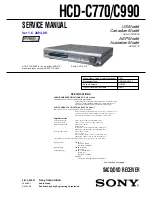 Предварительный просмотр 1 страницы Sony HCD-C770 - Hi Fi Components Service Manual