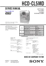 Sony HCD-CL5MD Service Manual preview