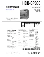 Sony HCD-CP300 Service Manual preview