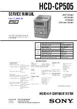 Sony HCD-CP505 Service Manual preview