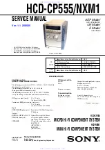 Sony HCD-CP555 Service Manual предпросмотр