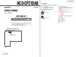 Preview for 83 page of Sony HCD-CPZ1DAB Service Manual