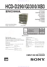 Sony HCD-D290 Service Manual preview