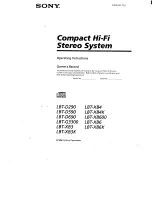 Preview for 1 page of Sony HCD-D590 - Compact Disk Deck System Operating Instructions Manual