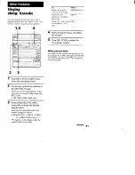 Preview for 31 page of Sony HCD-D590 - Compact Disk Deck System Operating Instructions Manual