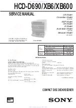 Sony HCD-D690 Service Manual preview