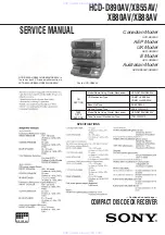 Sony HCD-D890AV Service Manual предпросмотр