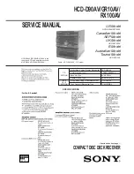 Sony HCD-D90AV Service Manual preview