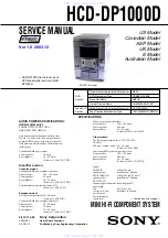 Preview for 1 page of Sony HCD-DP1000D Service Manual