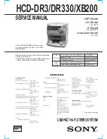 Sony HCD-DR3 Service Manual preview