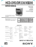 Sony HCD-DR3 Service Manual предпросмотр