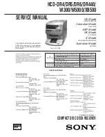 Sony HCD-DR4 Service Manual предпросмотр