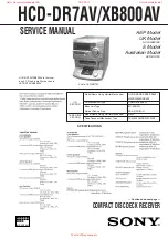 Preview for 1 page of Sony HCD-DR7AV Service Manual