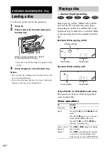 Preview for 12 page of Sony HCD-DV2D - Dvd / Reciever Component Operating Instructions Manual