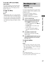 Preview for 29 page of Sony HCD-DV2D - Dvd / Reciever Component Operating Instructions Manual