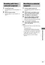 Preview for 39 page of Sony HCD-DV2D - Dvd / Reciever Component Operating Instructions Manual