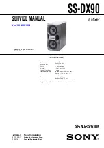 Preview for 3 page of Sony HCD-DX90 Service Manual