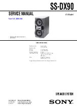 Предварительный просмотр 3 страницы Sony HCD-DX90 Service Manual