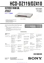 Preview for 1 page of Sony HCD-DZ119 Service Manual