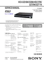 Sony HCD-DZ265K Service Manual предпросмотр