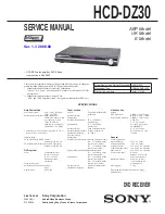 Sony HCD-DZ30 Service Manual preview