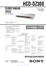 Sony HCD-DZ300 Service Manual предпросмотр