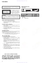 Предварительный просмотр 2 страницы Sony HCD-DZ300 Service Manual