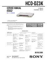 Sony HCD-DZ3K Service Manual предпросмотр