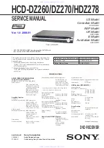 Preview for 1 page of Sony HCD-DZ7260 Service Manual