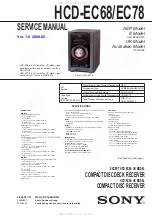 Sony HCD-EC68 Service Manual preview