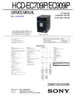 Предварительный просмотр 1 страницы Sony HCD-EC709iP - Cd Deck Receiver Component Service Manual