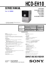 Sony HCD-EH10 Service Manual preview