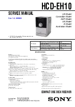 Sony HCD-EH10 Service Manual предпросмотр