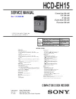 Preview for 1 page of Sony HCD-EH15 Service Manual