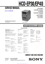 Preview for 1 page of Sony HCD-EP30 Service Manual